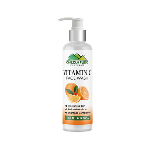 Chiltan Pure Vitamin C Face Wash bottle on a white background