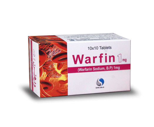 Warfin 1mg Tablet 10X10S
