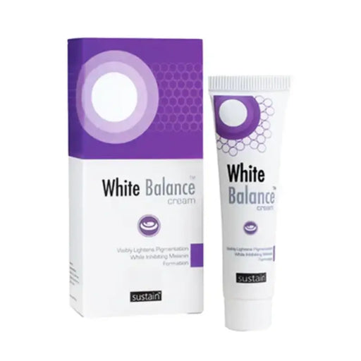 White Balance Cream 30g helps reduce melasma and uneven skin tone.