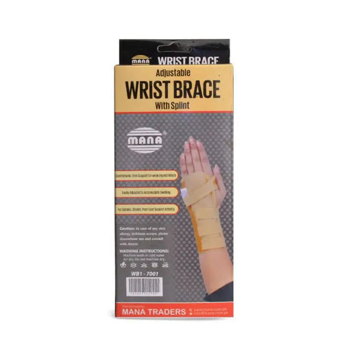 wrist brace with splint