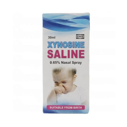 Xynosine Saline 0.65% Nasal Spray Child 30ml â€“ nasal spray for sinus relief and runny nose.