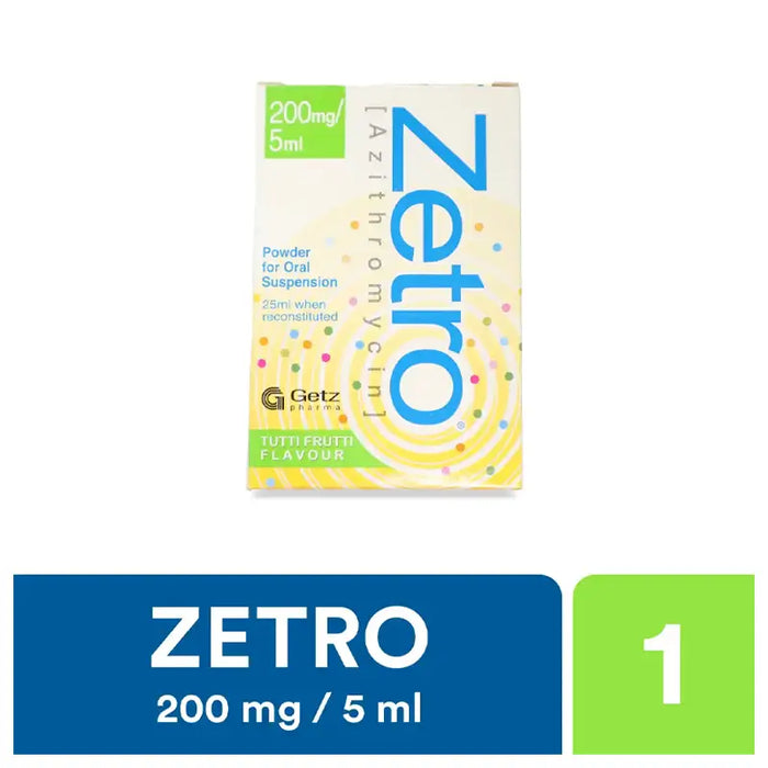 ZETRO SYRUP 200MG (TUTTI FRUTTI) 30ML 1S