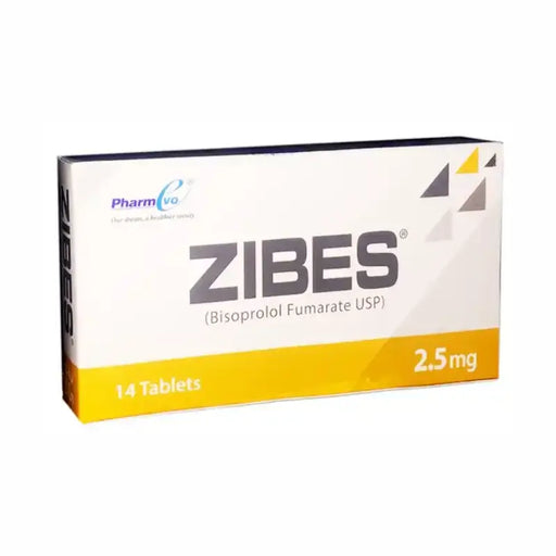 Zibes medication packaging with Pharmco branding on a white background