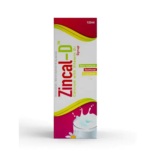 Zincal-D supplement packaging on a white background
