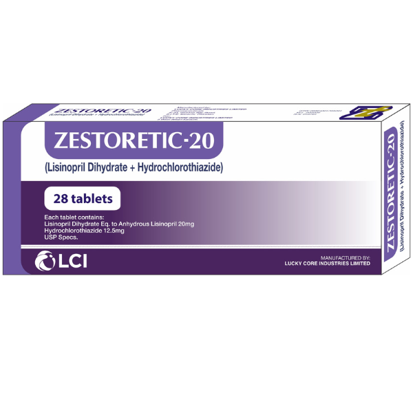 ZESTORETIC 20/25MG 2X14S