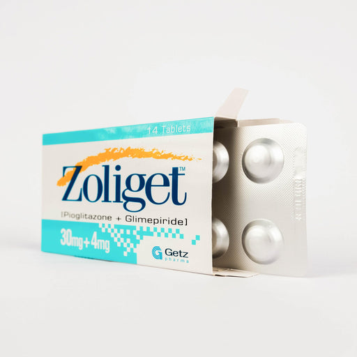 ZOLIGET TAB 30MG+4MG 2X7S