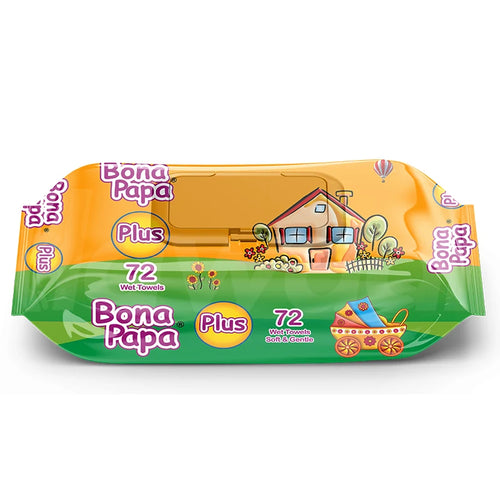 Bona Papa Plus Wipes 72's 1S