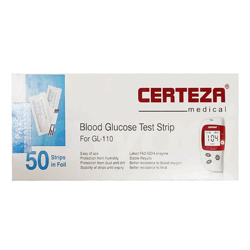 CERTEZA BLOOD GLUCOSE TEST STRIP 1X50S