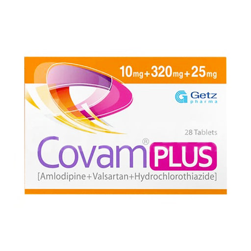 COVAM PLUS TAB 10MG+320MG+25MG 4X7S