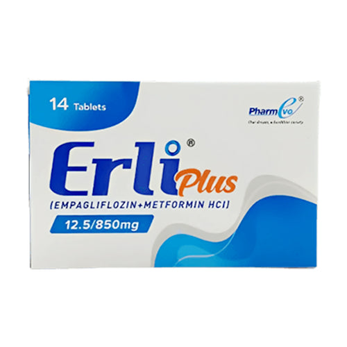 Erli Plus Tablets 12.5/850mg 2X7S