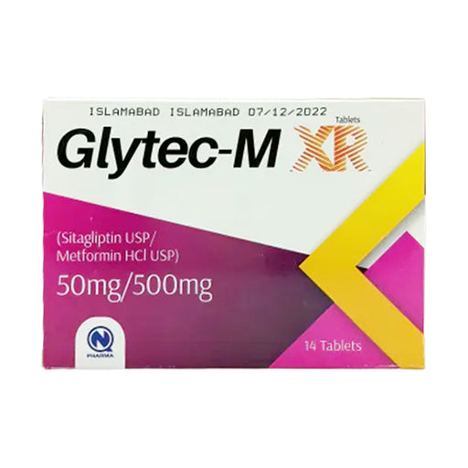 GLYTEC-M XR 50/500MG TABLETS 2X7'S