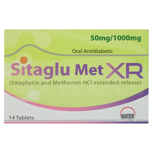 Sitaglu Met XR 50mg/1000mg Tablet 4X7S