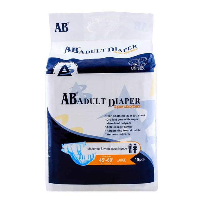 AB ADULT DIAPERS L 1X10S