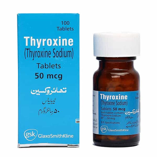 Thyroxine 50mcg 100 Tablet 1S