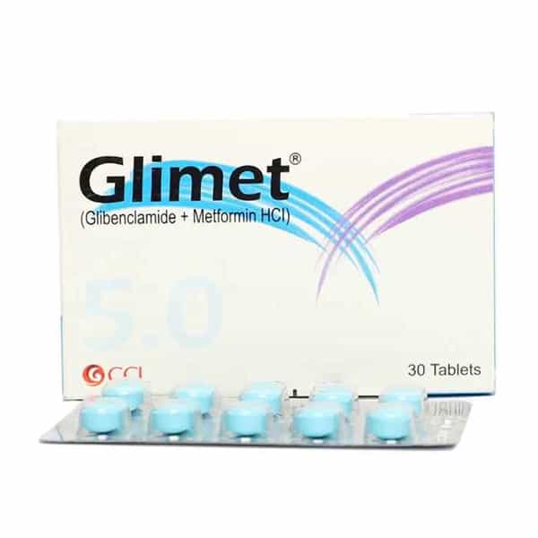 Glimet 5.0/500 mg Tablet 3X10S