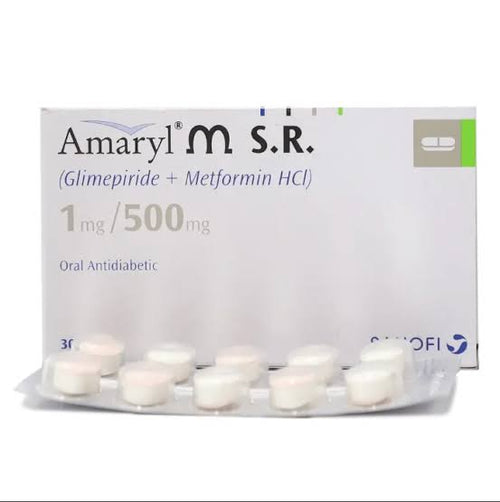 Amaryl M Tablet SR 1/500mg 3X10S