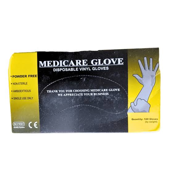 DISPOSABLE GLOVES (MEDICARE) 1S