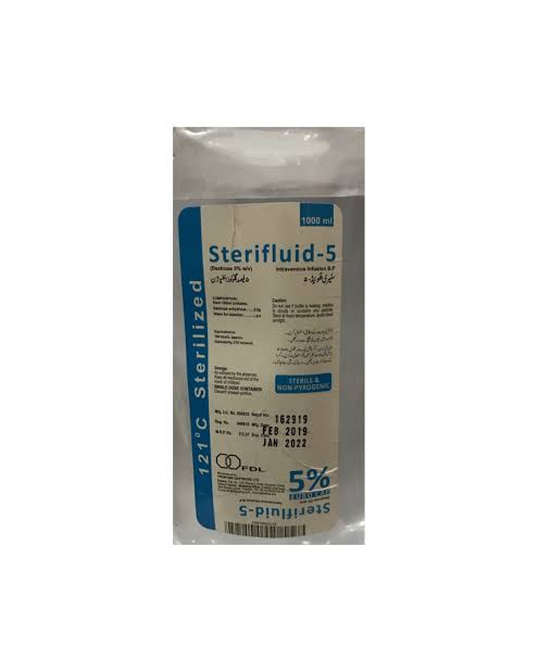 DEXTROSE 5% 1000ML (EURO CAP) 1S