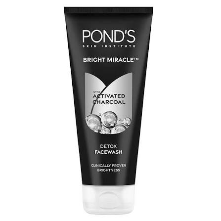 Ponds Bright Miracle (Activated Charcoal) Face Wash 100gm 1S