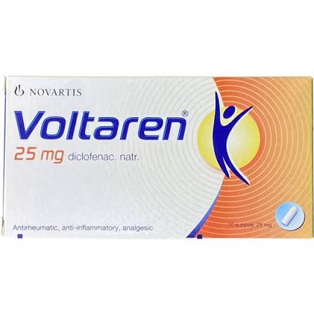 VOLTRAL SUPPOSITORIES 25MG 1X10S