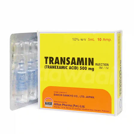 Transamin Injection 500mg 5ml 1X10S