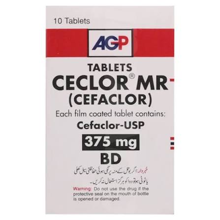 Ceclor MR BD 375mg Tablet 1S