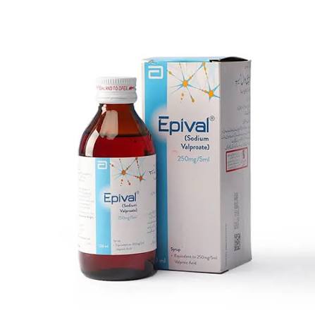 Epival Suspensionension 250mg 120ml 1S