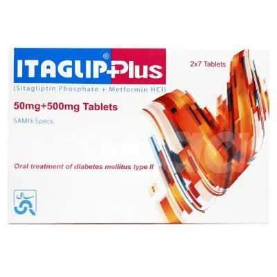 ITAGLIP-PLUS TABLET 50/500MG 2X7'S