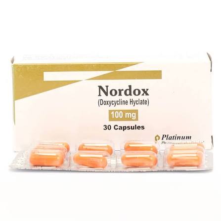 Nordox 100mg Capsules 3X10'S