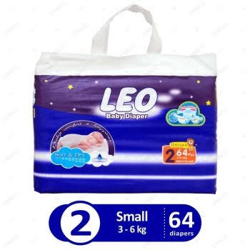 Leo Baby Diaper S 1X64S (Jumbo)