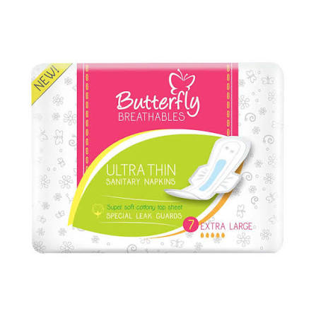 BUTTERFLYÂ ULTRA THIN COTTONY BLISS L 8S