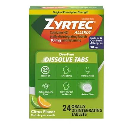 Zyrtec Tablet 2X15S