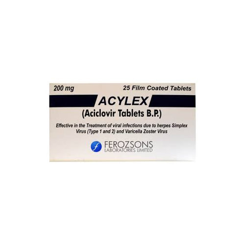 Acylex Tablet 200 mg 5X5S