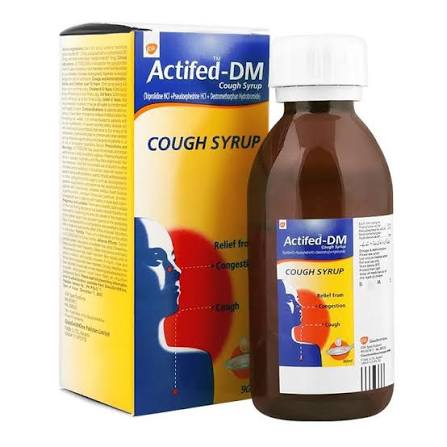 Actifed Dm Cough Syrup 90ml 1S
