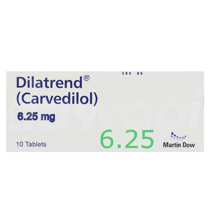DILATRENDÂ TABLET 6.25MG 10S