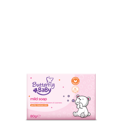 BUTTERFLY BABY MILD SOAP 80GRM 1S
