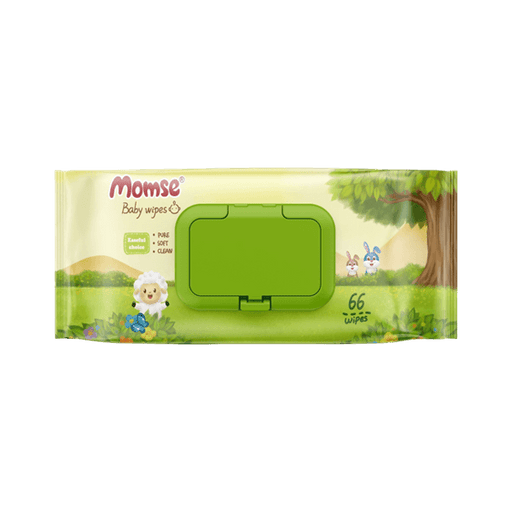 MOMSE SENSITIVE BABY WIPES FRAGRANCE FREE 66 WIPES 1'S