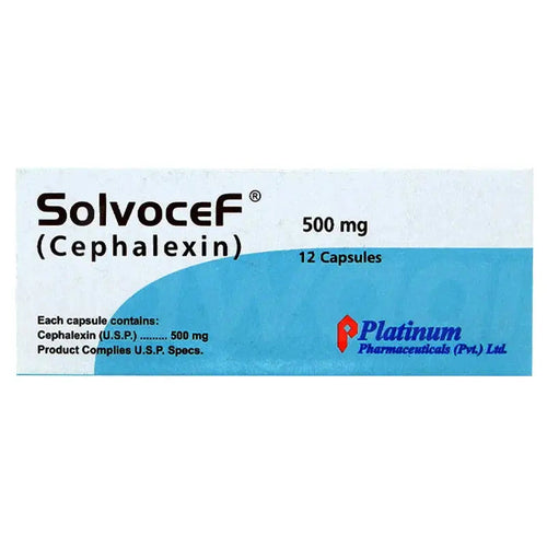 Solvocef Capsule 500mg 2X10'S