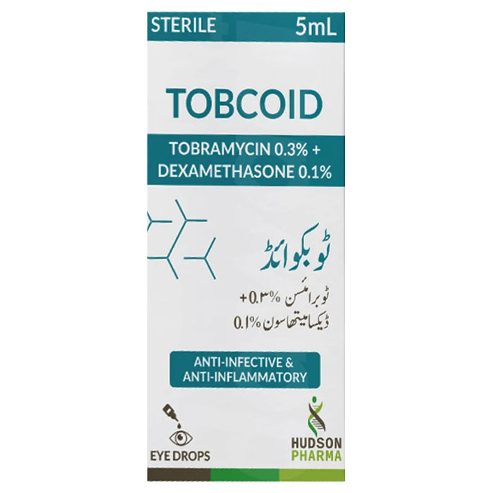 TOBCOID 0.3% + 0.1% / 5ML EYE DROPS 1'S