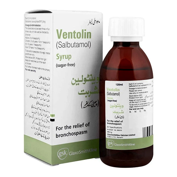 Ventolin Sf Syrup 120ml 1S