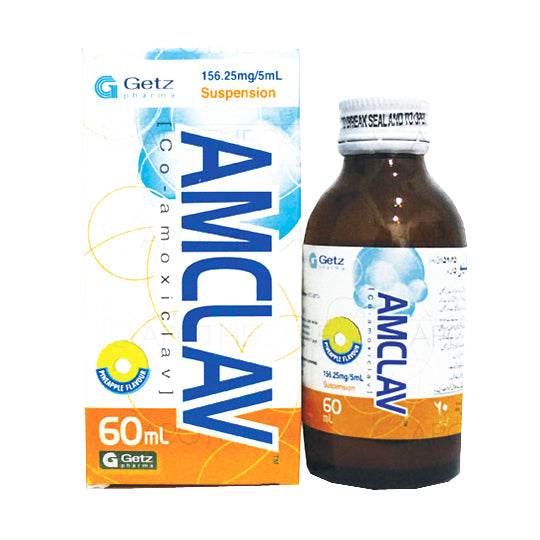 AMCLAV SUSPENSION 156.25MG 60ML 1S - Meri Pharmacy