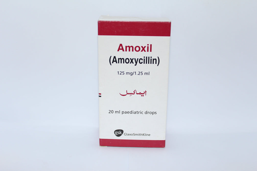 AMOXIL DROP 125 MG 20 ML-Medicines-GLAXO SMITH KLINE-Meri Pharmacy
