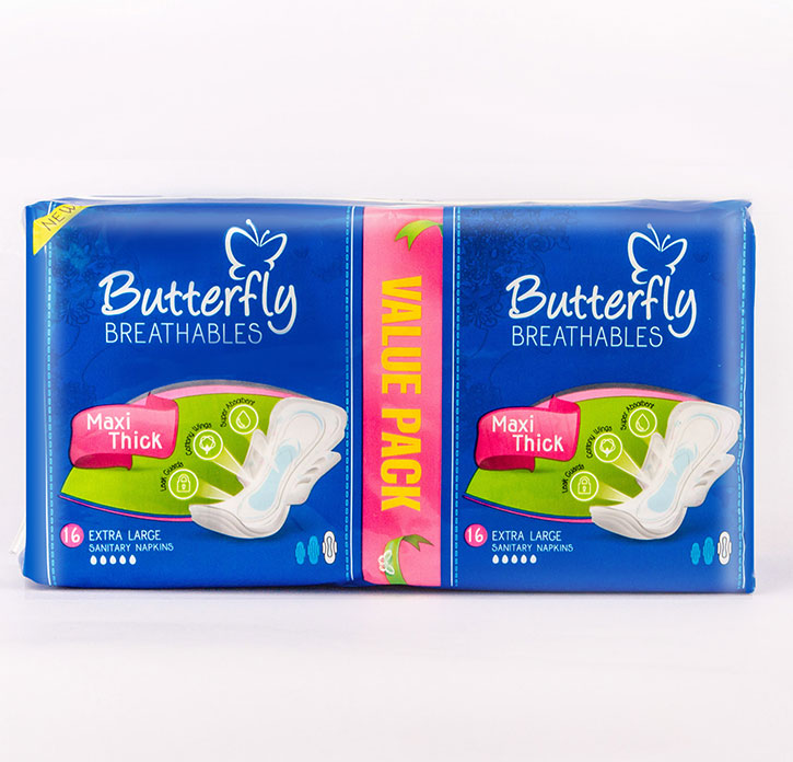 BUTTERFLY BREATH PANTY LINERS L 20S