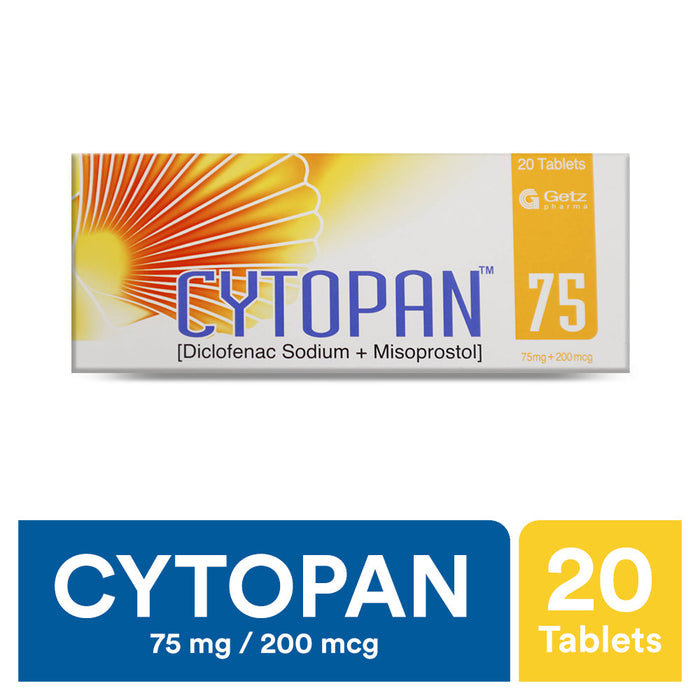 CYTOPAN TABLETS 75 MG 20S-Medicines-GETZ PHARMA-Meri Pharmacy
