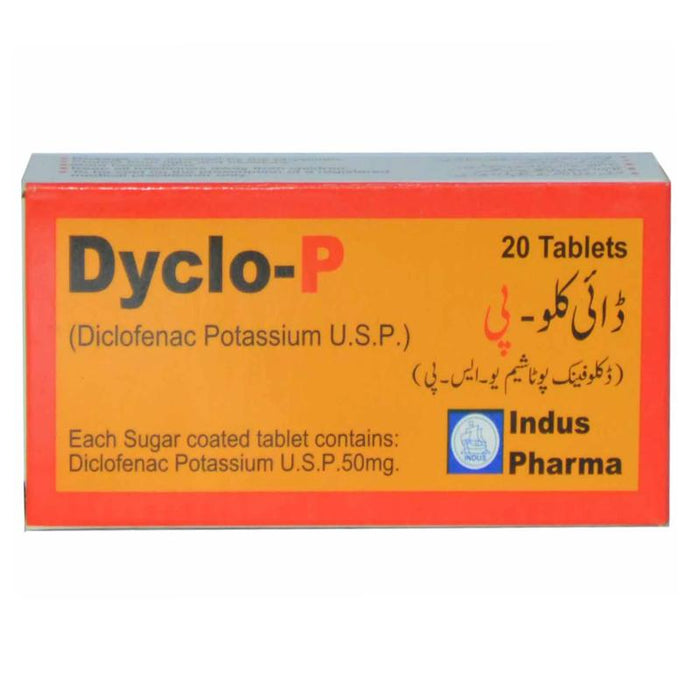 DYCLO P TABLETS 50 MG 2X10S-Medicines-INDUS PHARMA-Meri Pharmacy