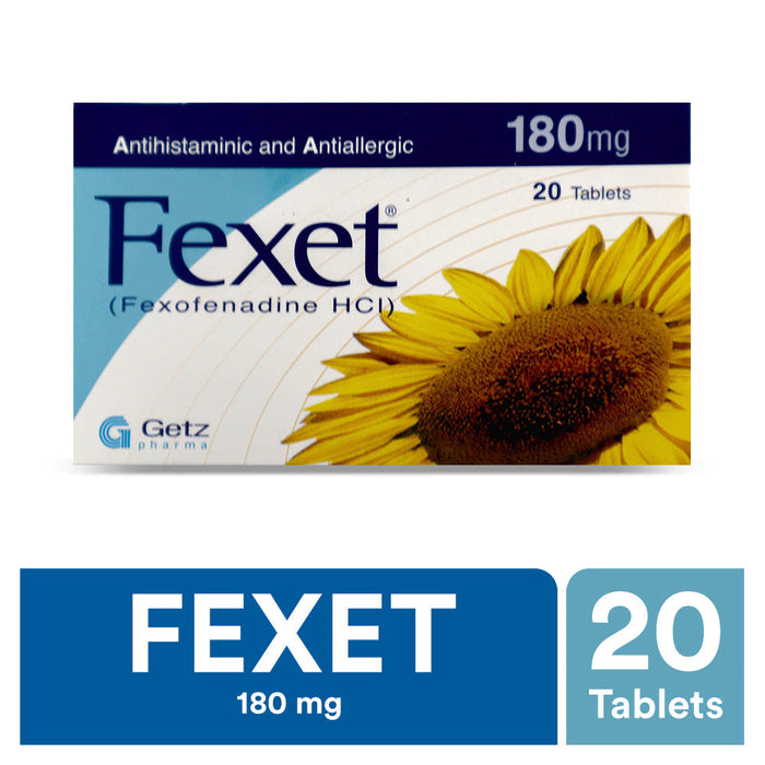 FEXET TABLETS 180 MG 20S-Medicines-GETZ PHARMA-Meri Pharmacy