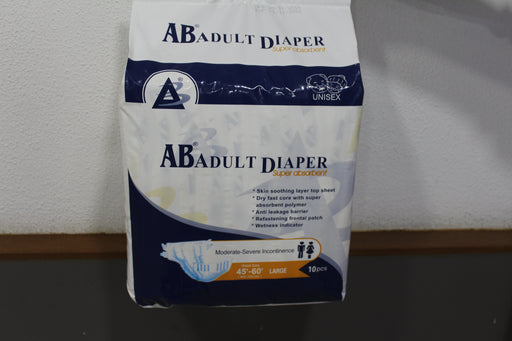 AB ADULT DIAPERS L 1X10S