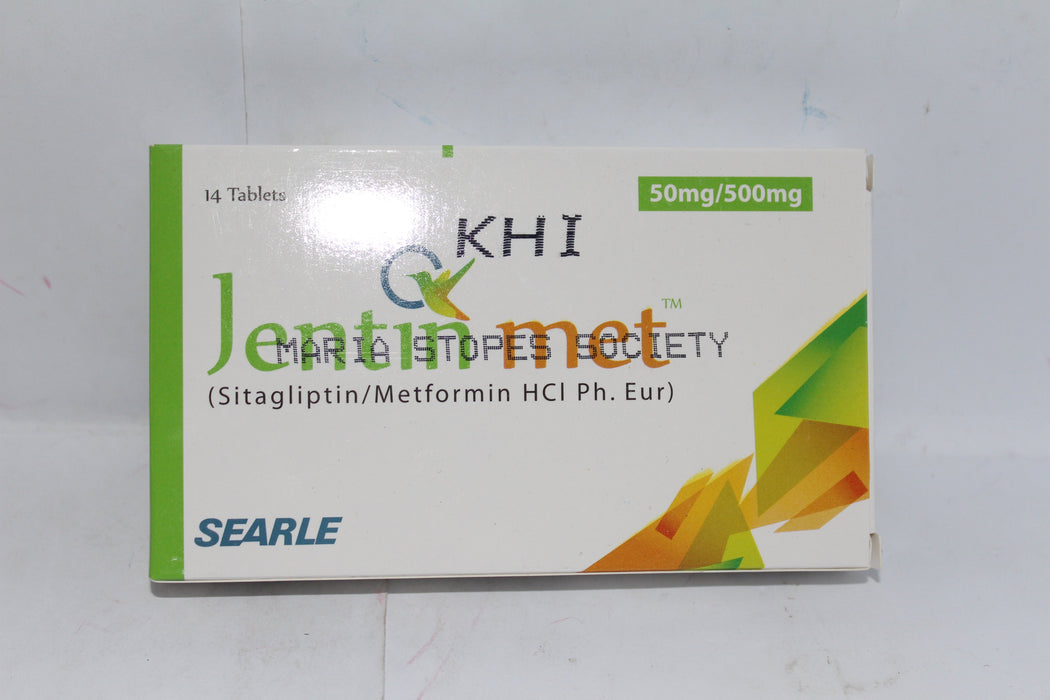 JENTIN MET 50 500MG TABLETS-Medicines-SEARLE-Meri Pharmacy