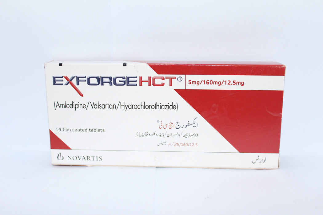 EXFORGE HCTTABLET 5/160/25MG 2X7S