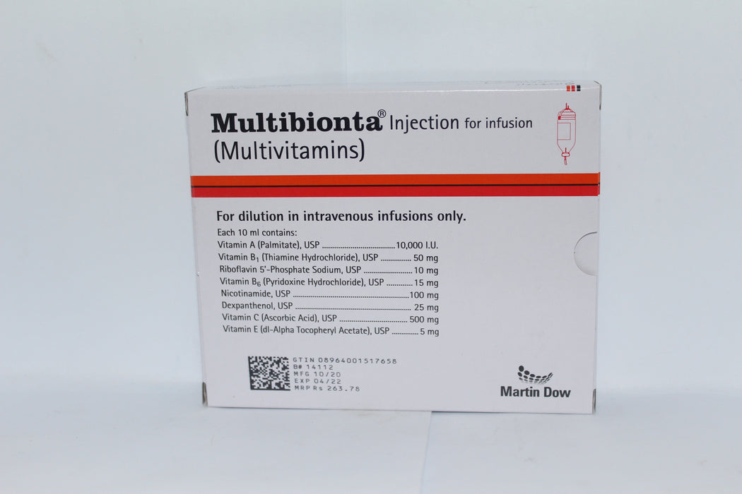 MULTIBIONTA INF 5 AMPX10 ML-Medicines-MERCK MARKER-Meri Pharmacy